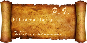 Pilischer Ipoly névjegykártya